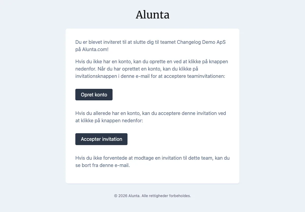 Brandede invitationsemails