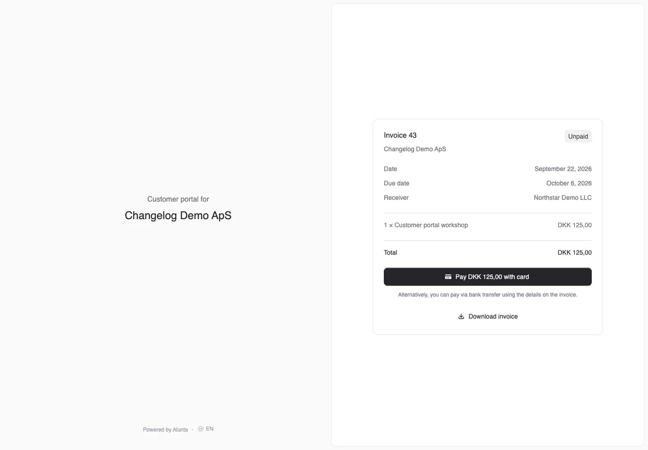 One-off invoice payments