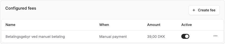 Fees: automatically add fees based on payment method
