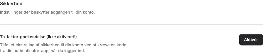 To-faktor-godkendelse: et ekstra lag sikkerhed på din konto