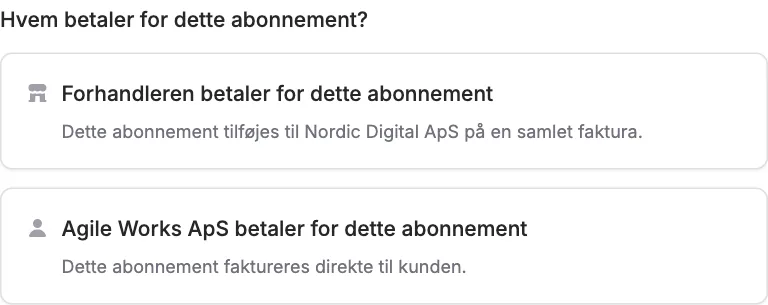 Lad én kunde betale for flere kunder