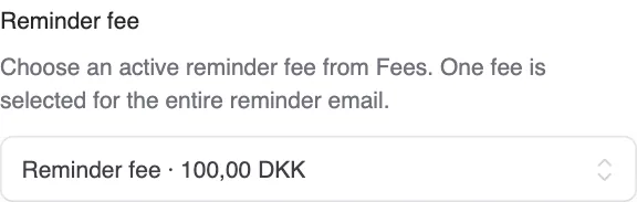 Add fees to your reminder flow