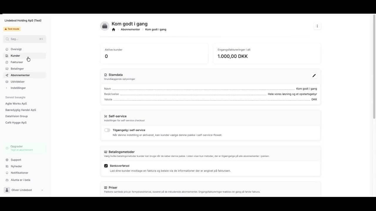 Abonnementspakker - Saml flere abonnementer i ét betalingslink