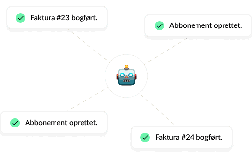 Fuld automatik på faktura og bogføring!