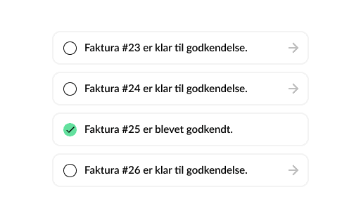 Semi-automatisk fakturering