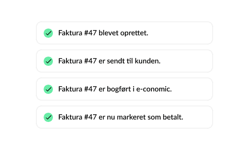 Fuldautomatisk fakturering