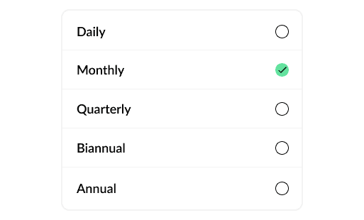 Flexible billing cycles: Full control over your subscriptions