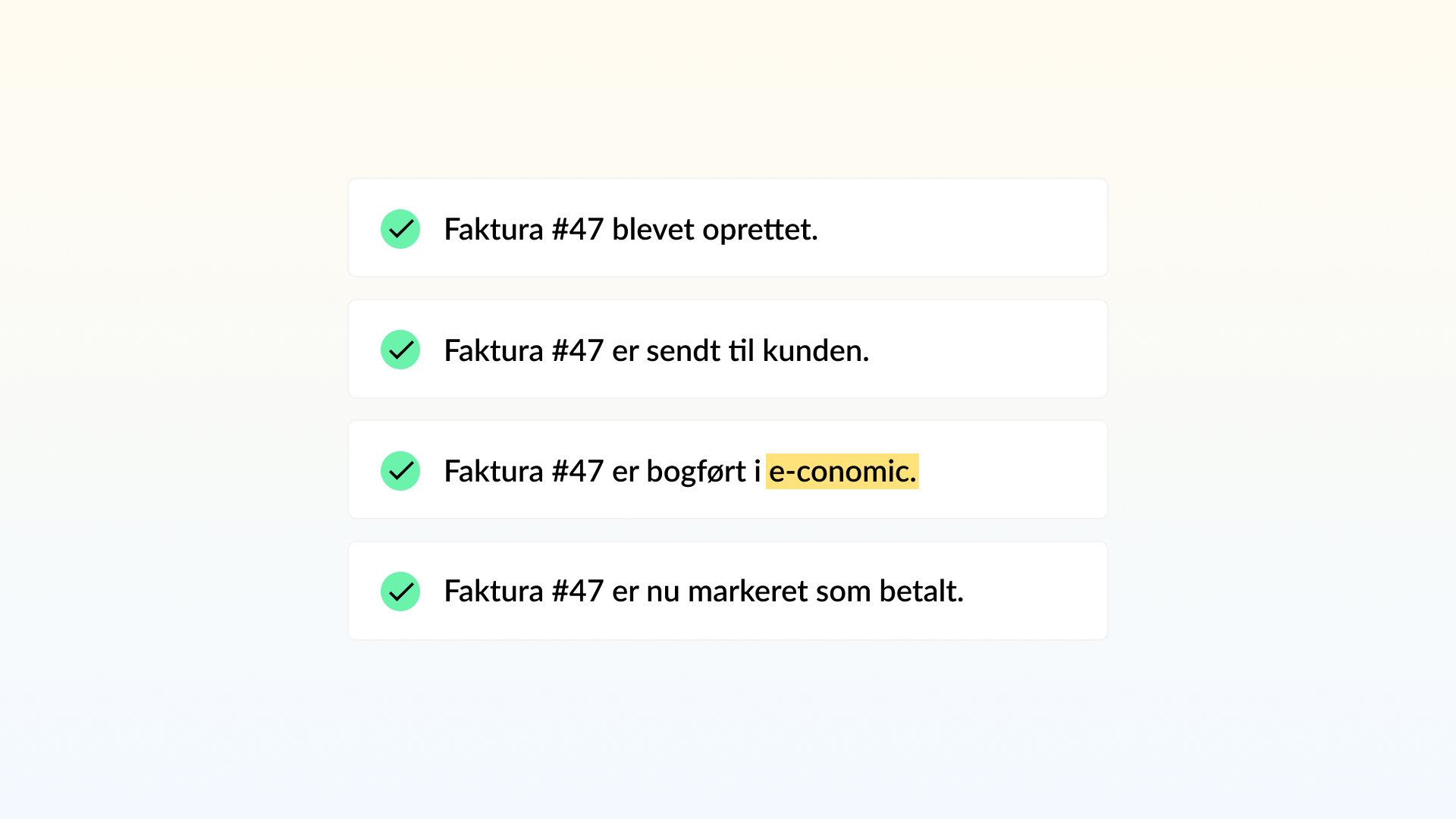 Overskuelig bogføring