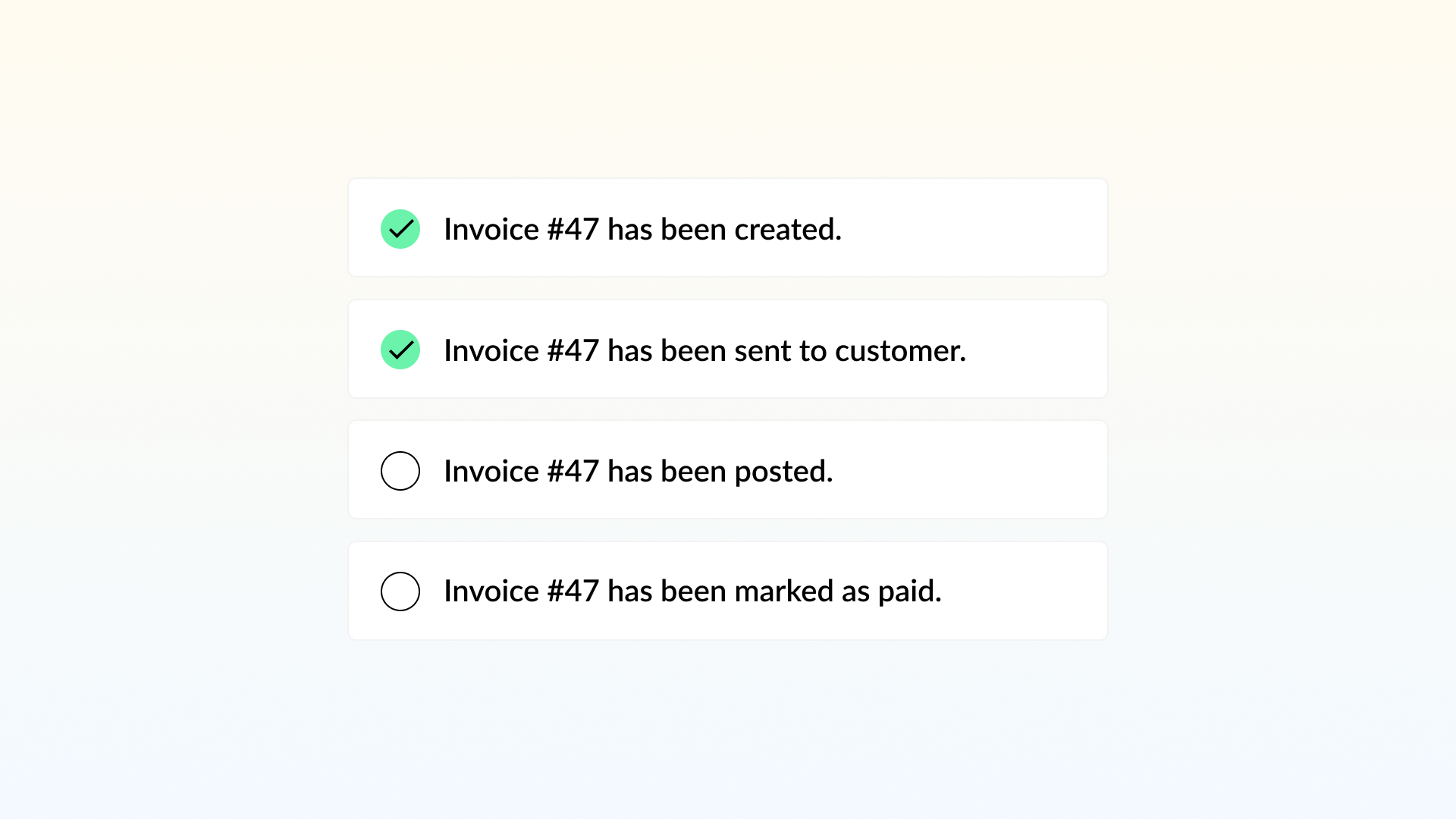 Semi-automated invoicing