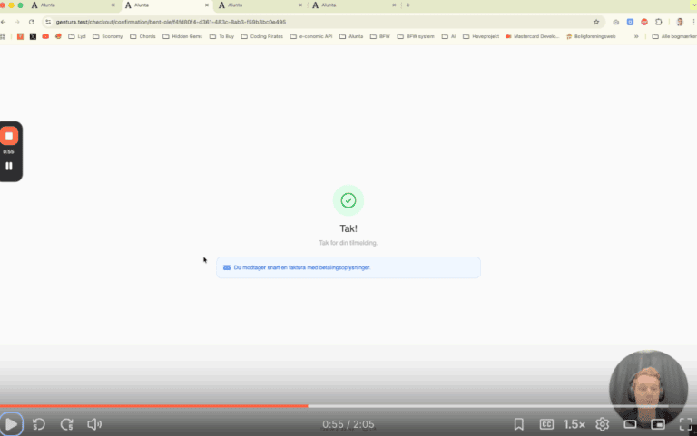 Sådan opsættes en ekstern bekræftelsesside.