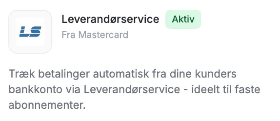 Aktiver leverandørservice nemt.